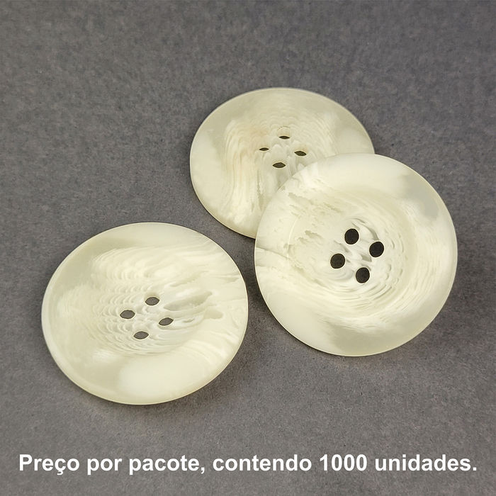 5431 - BOTÃO RAJADO FOSCO - PACOTE DE 1000 UNIDADES