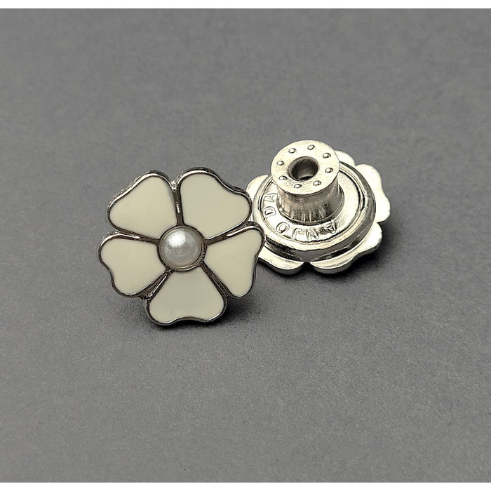 5491 - BOTÃO JEANS BRANCO - PACOTE COM 500 UNIDADES