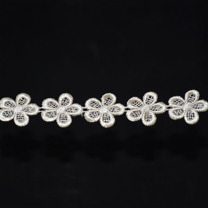 RG 1068 - RENDA GUIPIR BRANCA - PACOTE COM 13 METROS