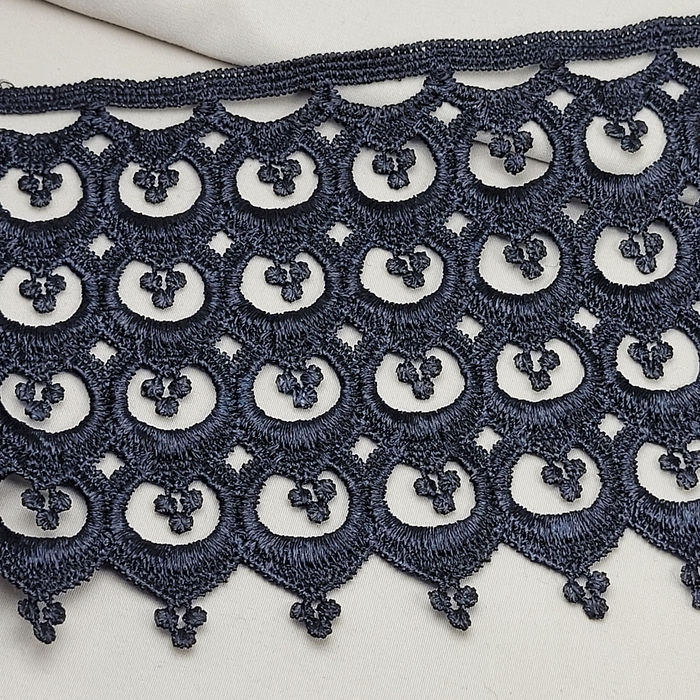 RG 1075 - RENDA GUIPIR PRETA - PACOTE COM 13 METROS