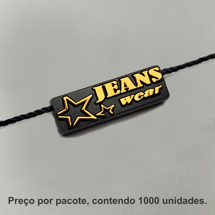 8016 - LACRE DE SEGURANÇA PRETO/ COBRE - PACOTE COM 1000 UNIDADES