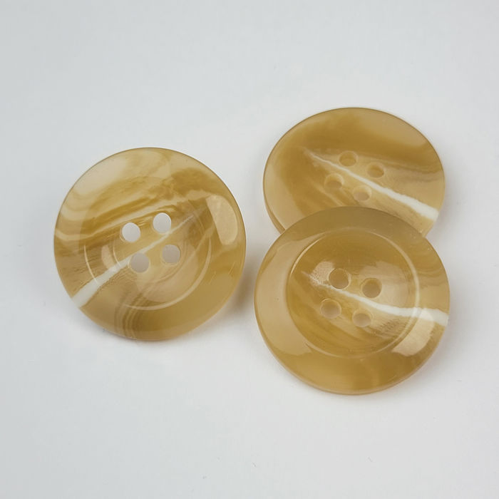 5155 - BOTÃO RAJADO BEGE - PACOTE COM 1000 UNIDADES