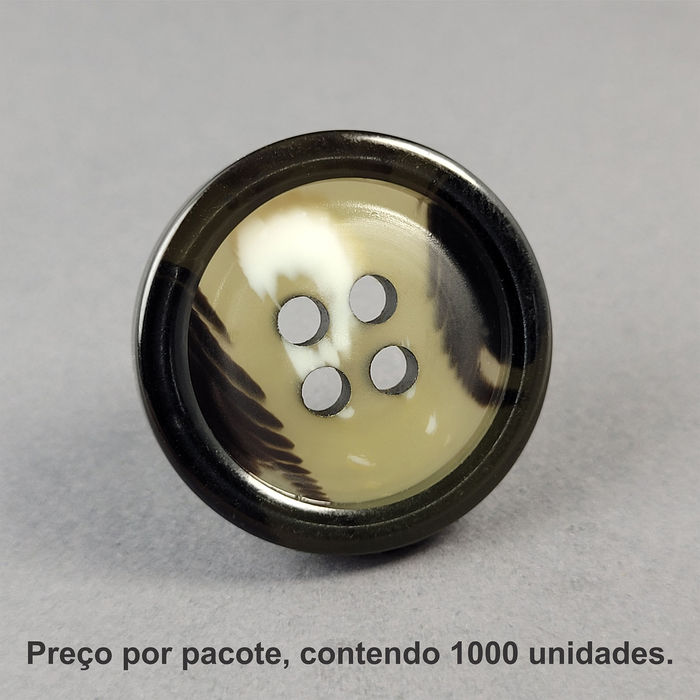 5165 - BOTÃO RAJADO - PACOTE COM 1000 UNIDADES