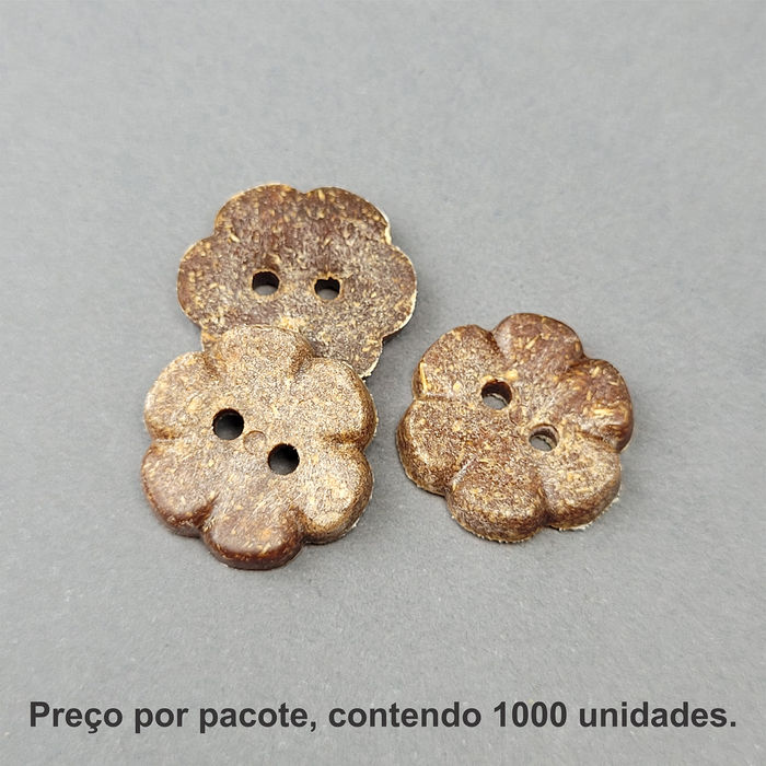 PRO 5041 - BOTÃO IMITAÇÃO MADEIRA - PACOTE COM 1000 UNIDADES