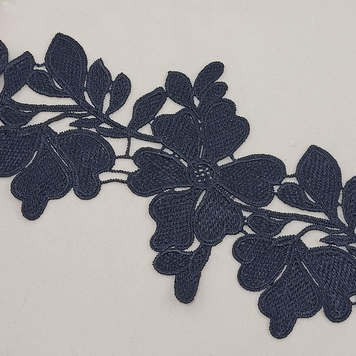 RG 1111 - RENDA GUIPIR PRETA - PACOTE COM 13 METROS