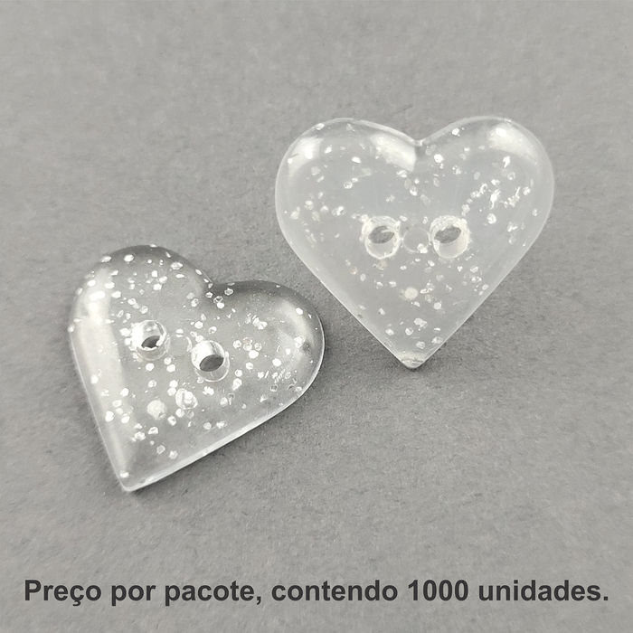 PRO 5044 - BOTÃO GLITTER - PACOTE COM 1000 UNIDADES