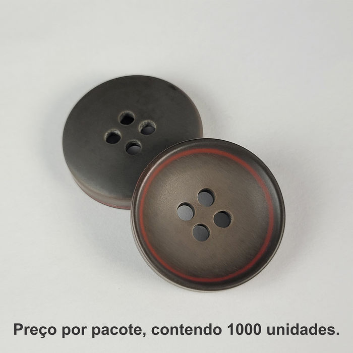 5446 - BOTÃO MARROM FOSCO - PACOTE COM 1000 UNIDADES