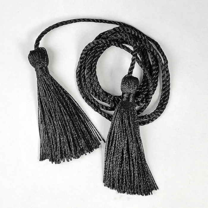 8050 - TASSEL CORDA DUPLO PRETO