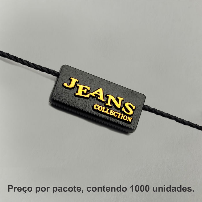 8013 - LACRE DE SEGURANÇA PRETO/ COBRE - PACOTE COM 1000 UNIDADES