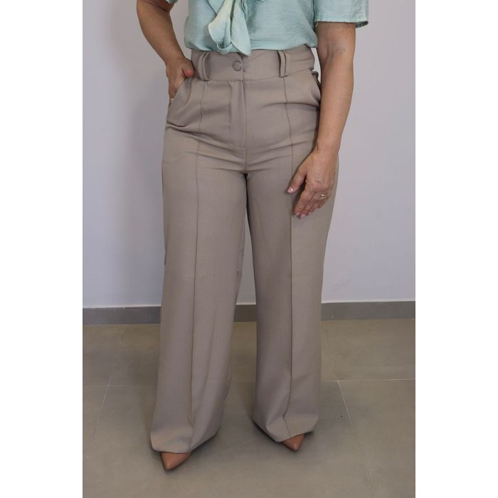 Calça Maxma Alfaiataria Feminino Cor Nude