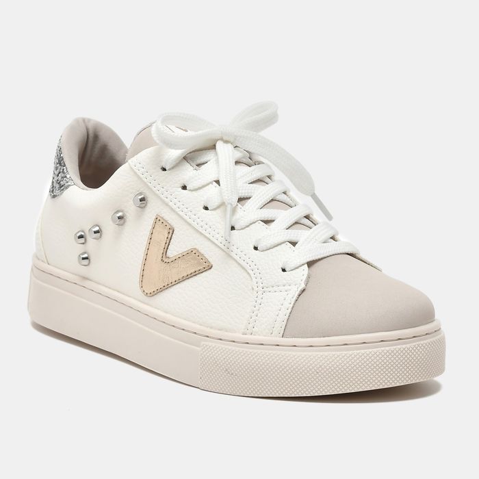 Tênis Via Marte Casual Feminino Cor Branco/Bege