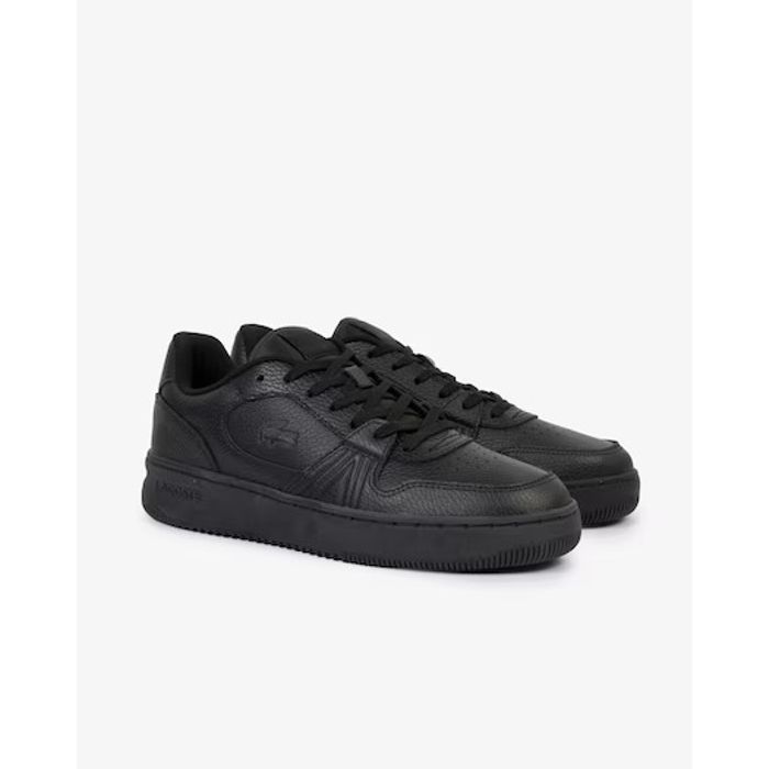Tênis Lacoste L001 Set Couro Masculino Cor Preto