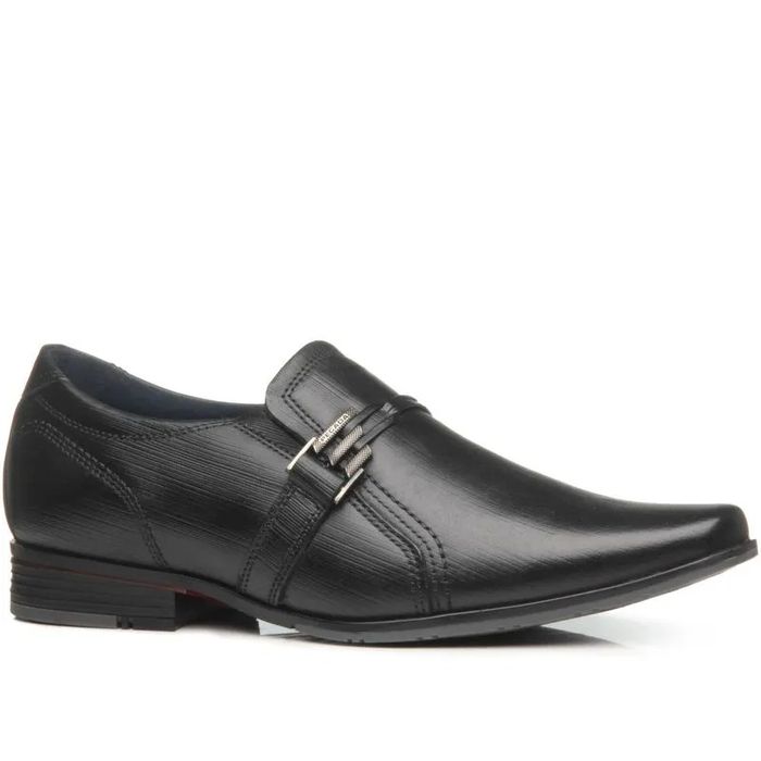 Sapato Social Pegada Em Couro Masculino Cor Preto