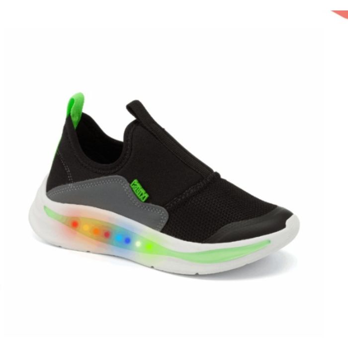 Tênis Klin Flash Led Infantil Cor Preto