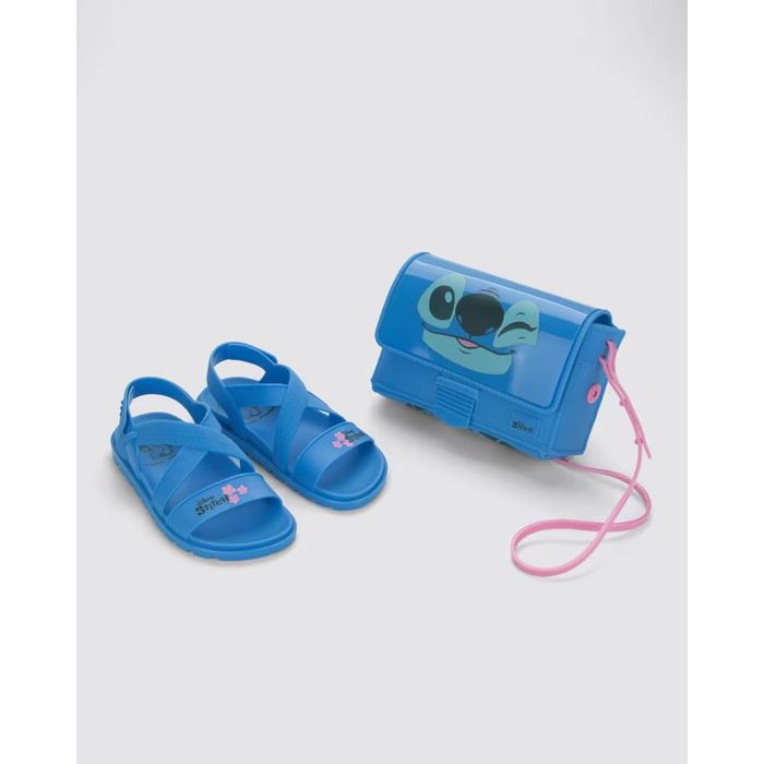 Sandália Grendene Kids Stitch Feminino Cor Azul