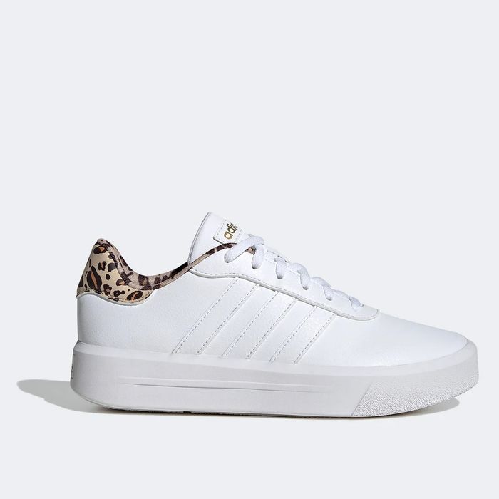 Tênis Adidas Court Platform Feminino Cor Branco/Onça
