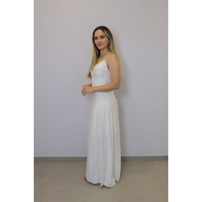 Vestido Bellina Feminino Cor Off White