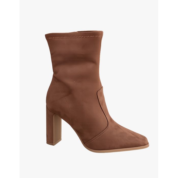Bota Vizzano Salto Alto Bico Feminino Cor Marrom