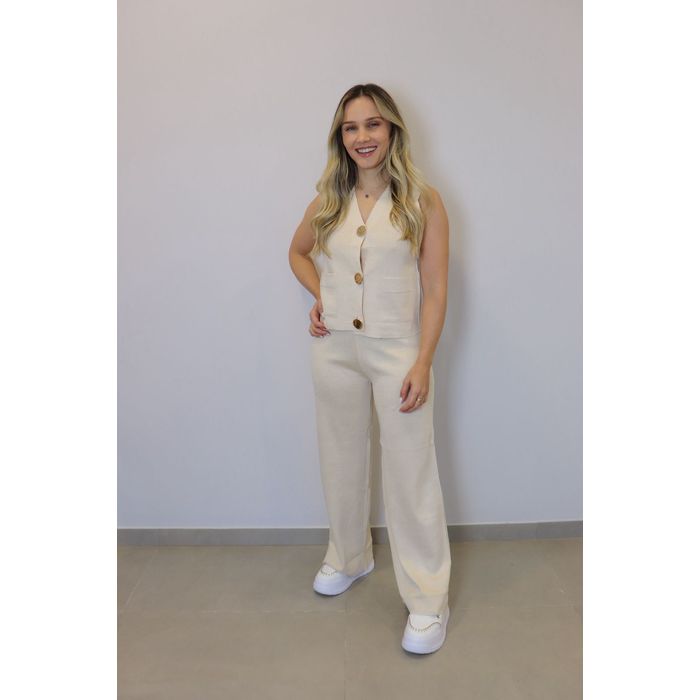 Conjunto Bellina Modal Feminino Cor Nude