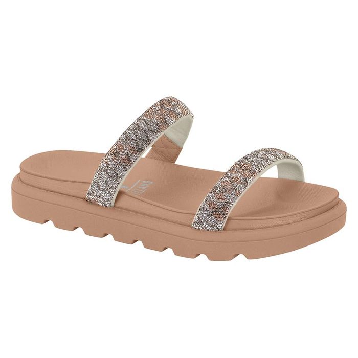 Papete Vizzano Com Brilho Feminino Cor Nude