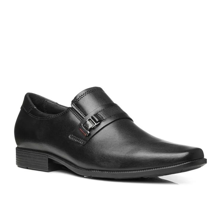 Sapato Social Em Couro Masculino Cor Preto