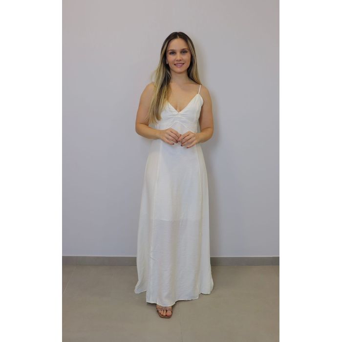 Vestido Bellina Feminino Cor Off White