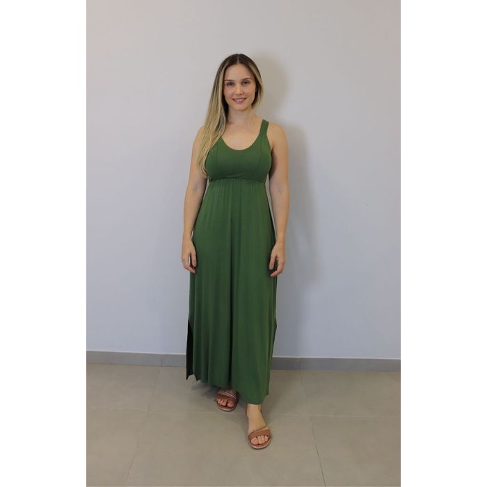 Vestido Kodos Longo Feminino Cor Verde