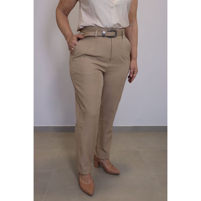 Calça Maxma Alfaiataria Feminino Cor Nude