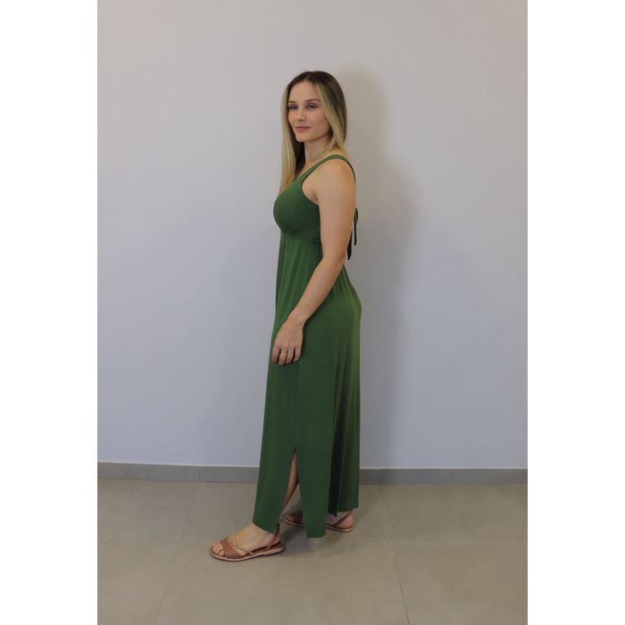 Vestido Kodos Longo Feminino Cor Verde