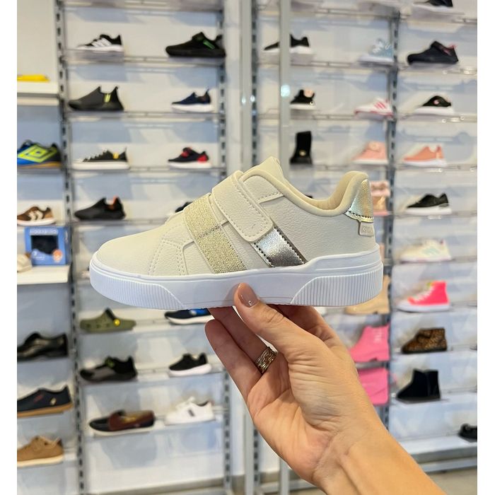 Tênis Klin Sky Infantil Feminino Cor Bege