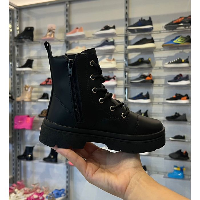 Coturno World Colors Infantil Feminino Preto