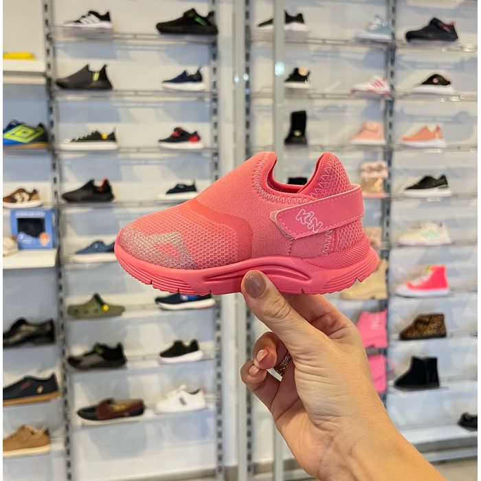 Tênis Klin New Sport Mini Infantil Feminino Cor Rosa