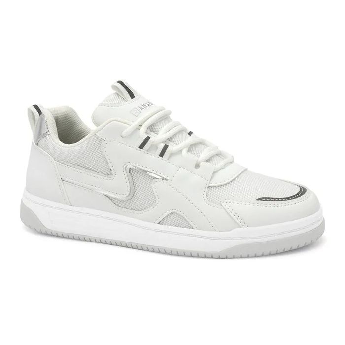 Tênis Ramarim Casual Feminino Cor Branco/Prata