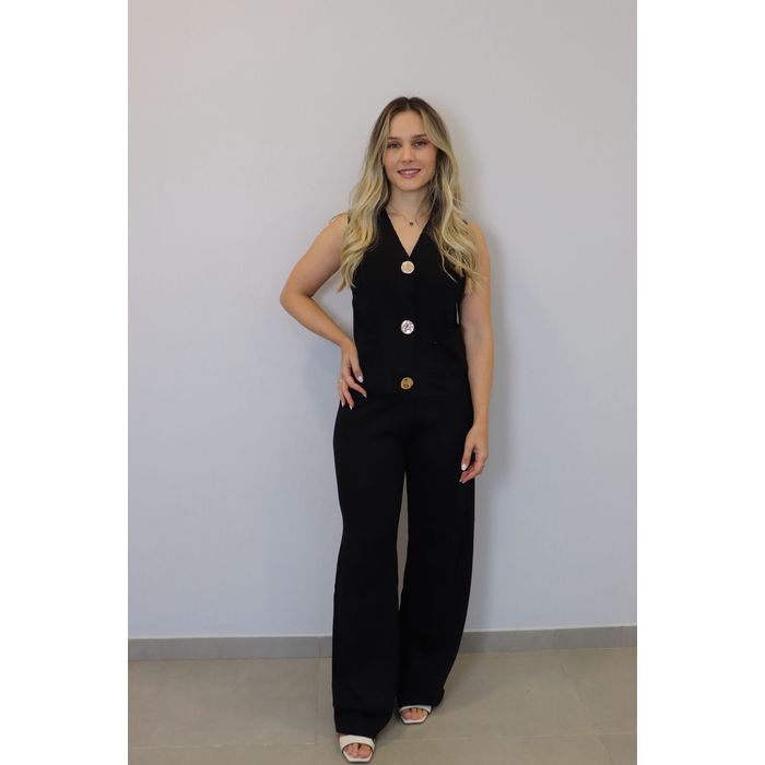 Conjunto Bellina Modal Feminino Cor Preto