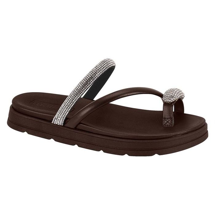 Papete Slide Moleca Com Brilho Feminino Preto