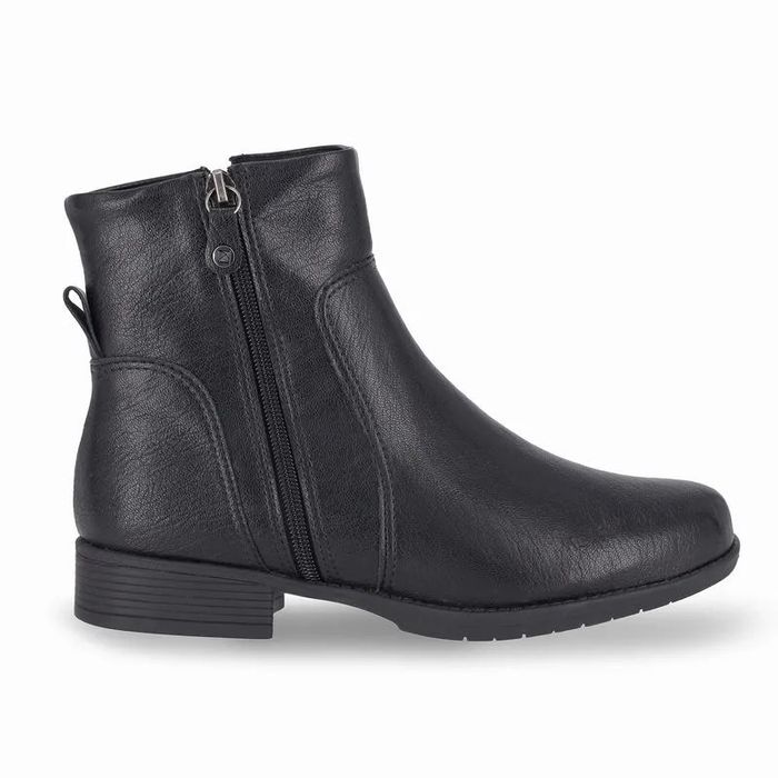 Coturno Piccadilly Cano Curto Salto Baixo Feminino Cor Preto