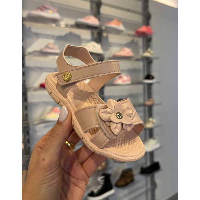 Sandália Papete Klin Tic Tac Infantil Feminino Cor Rosa