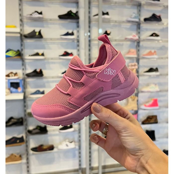 Tênis Klin New Sports Mini Infantil Feminino Cor Rosa