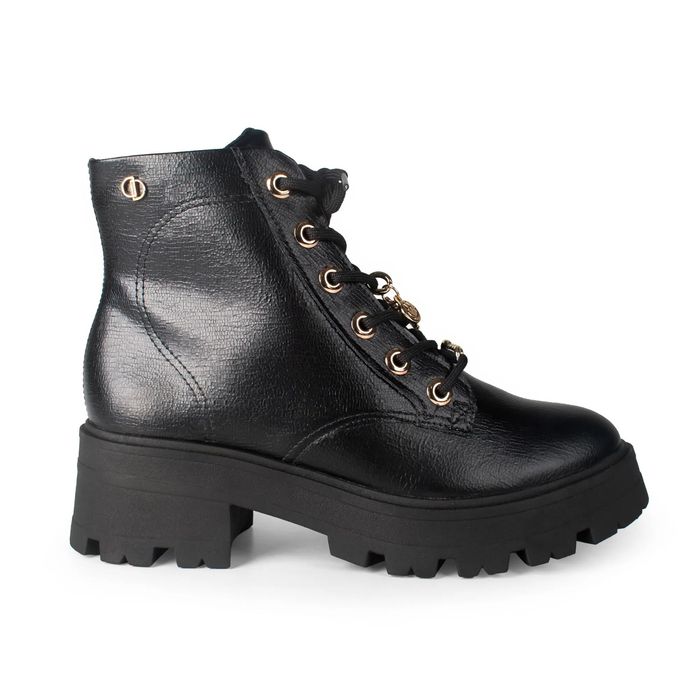 Coturno Dakota Cano Curto Salto Tratorado Feminino Cor Preto