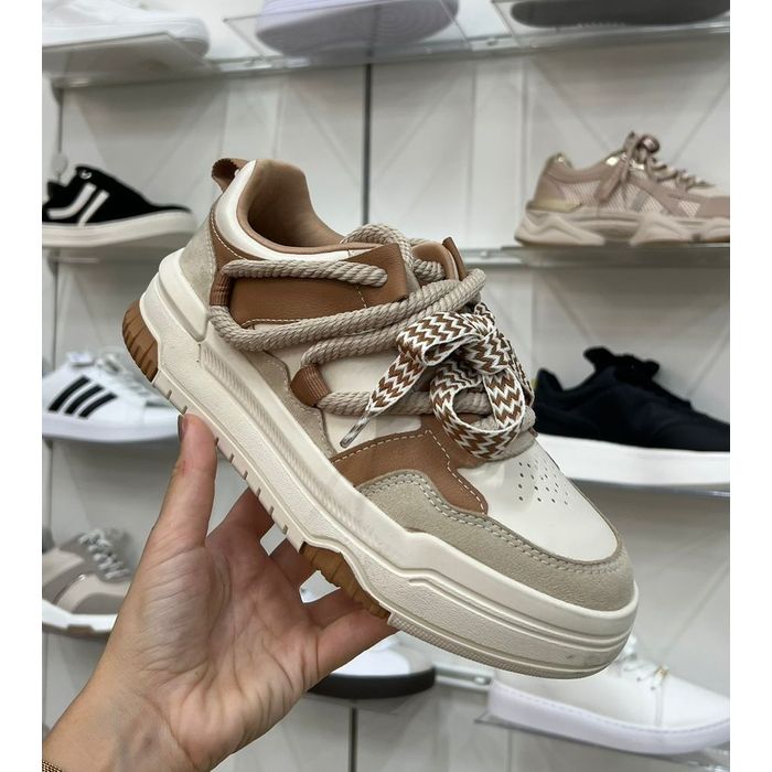 Tênis Ramarim Casual Feminino Cor Mocca