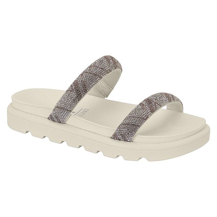 Papete Vizzano Com Brilho Feminino Cor Off White