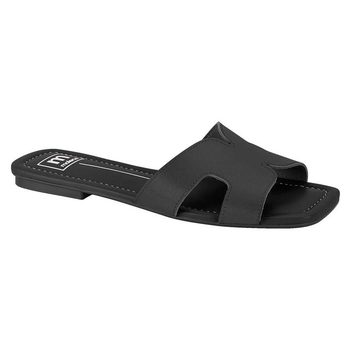 Rasteira Moleca Flat Feminino Cor Preto