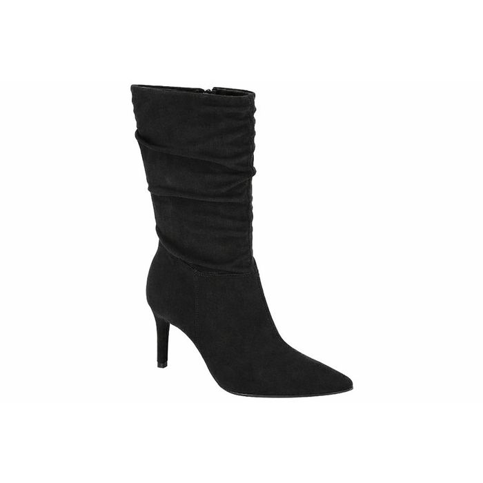 Bota Vizzano Salto Alto Bico Fino Feminino Cor Preto