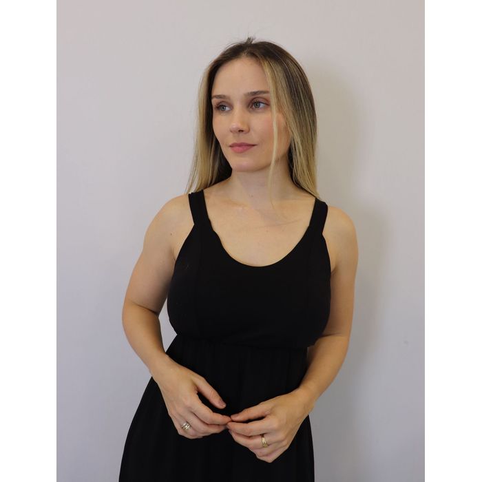 Vestido Kodos Longo Feminino Cor Preto