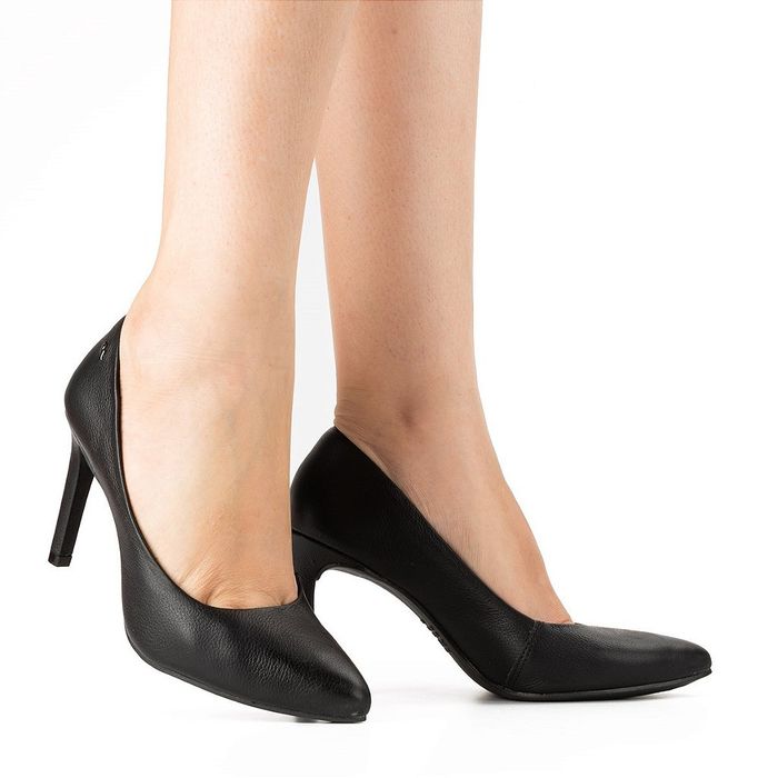 Scarpin Dakota Salto Alto Bico Fino Feminino Cor Preto