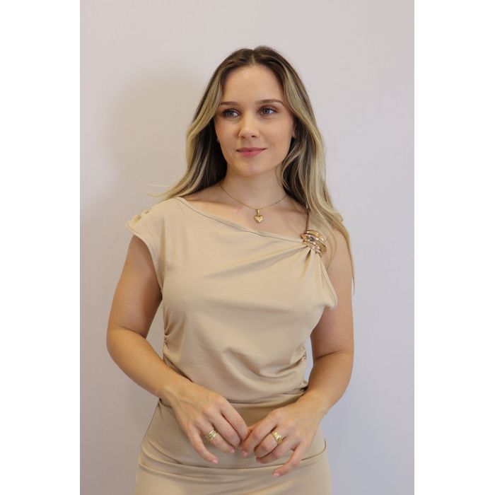 Vestido My Crush Feminino Cor Nude