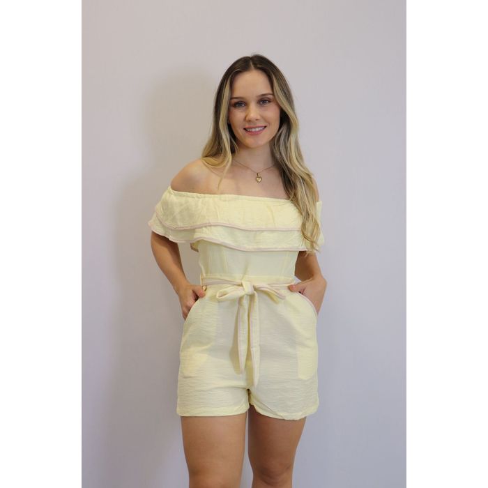 Macaquinho My Crush Feminino Cor Amarelo