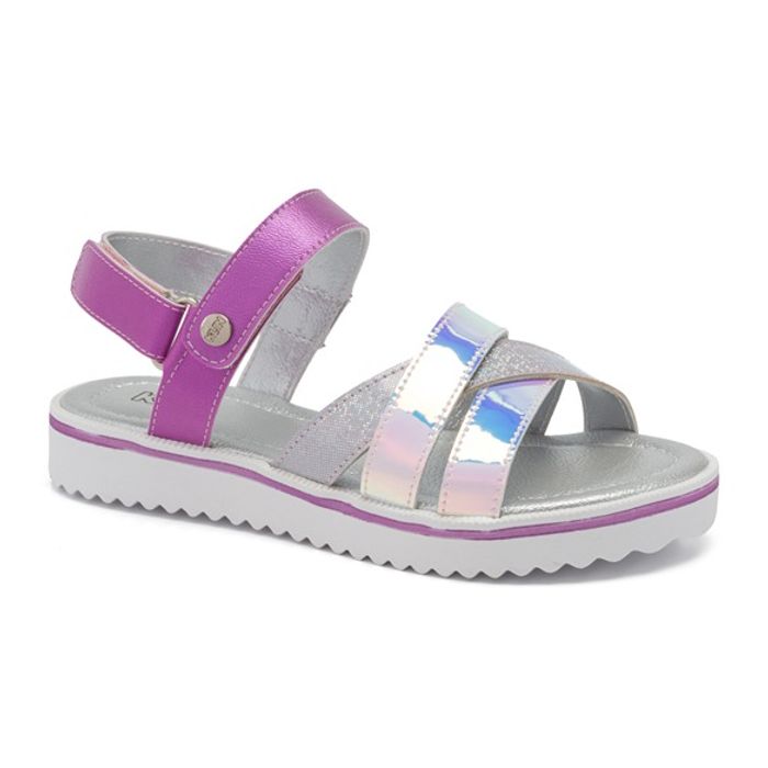 Sandália Klin Lola Infantil Feminino Cor Violeta Metalizado