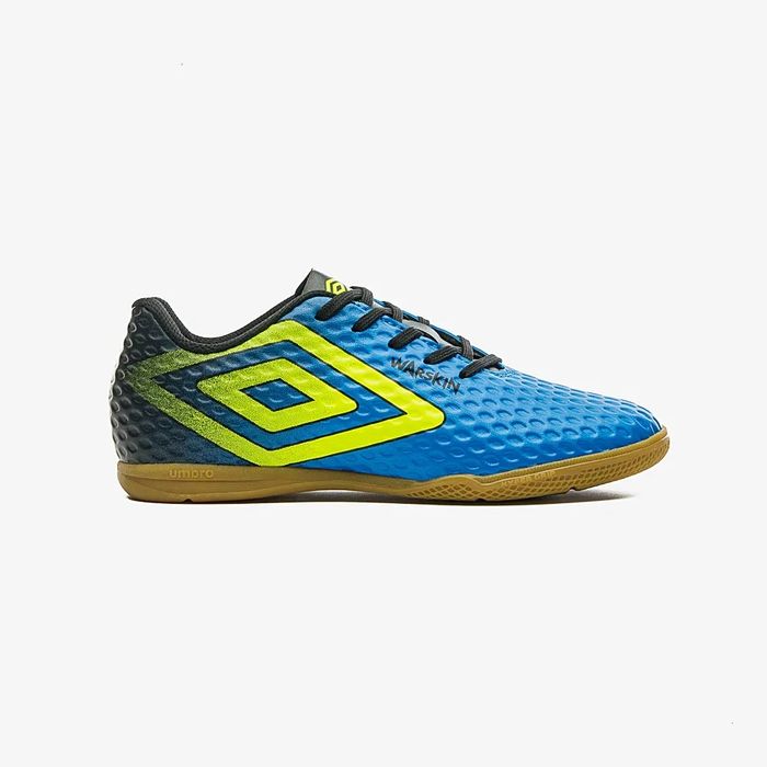Chuteira Umbro Futsal Warskin Masculino Cor Azul
