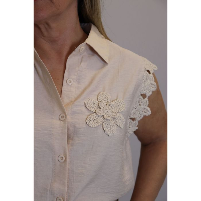 Camisa Maxma Regata Feminina Cor Nude